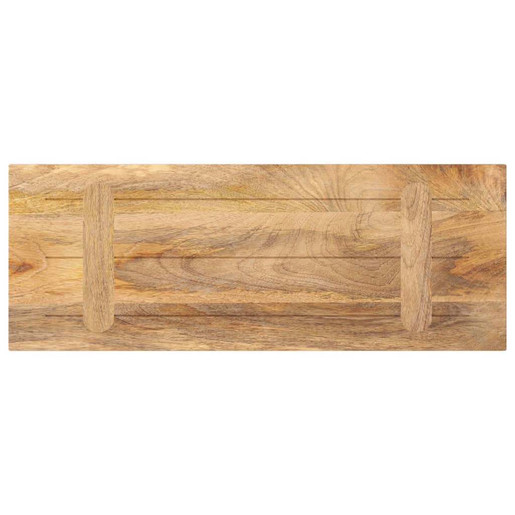 Dessus de table 90x40x3,8 cm rectangulaire bois massif manguier - XIOS