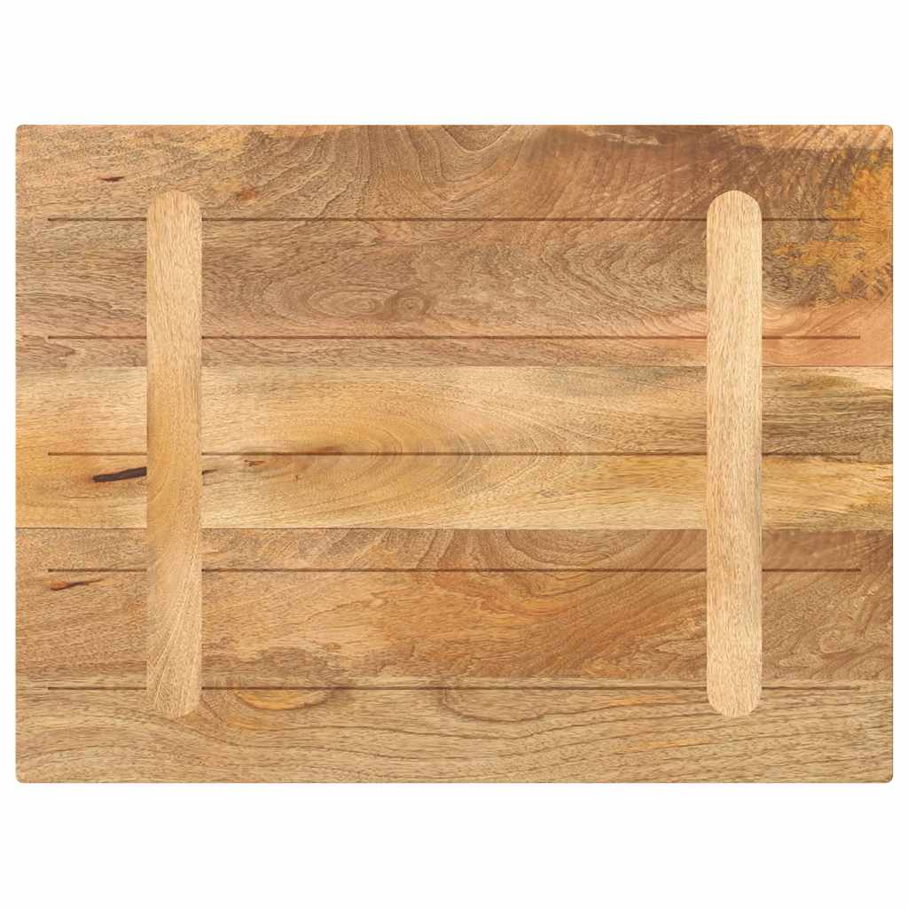 Dessus de table 90x60x3,8 cm rectangulaire bois massif manguier - XIOS