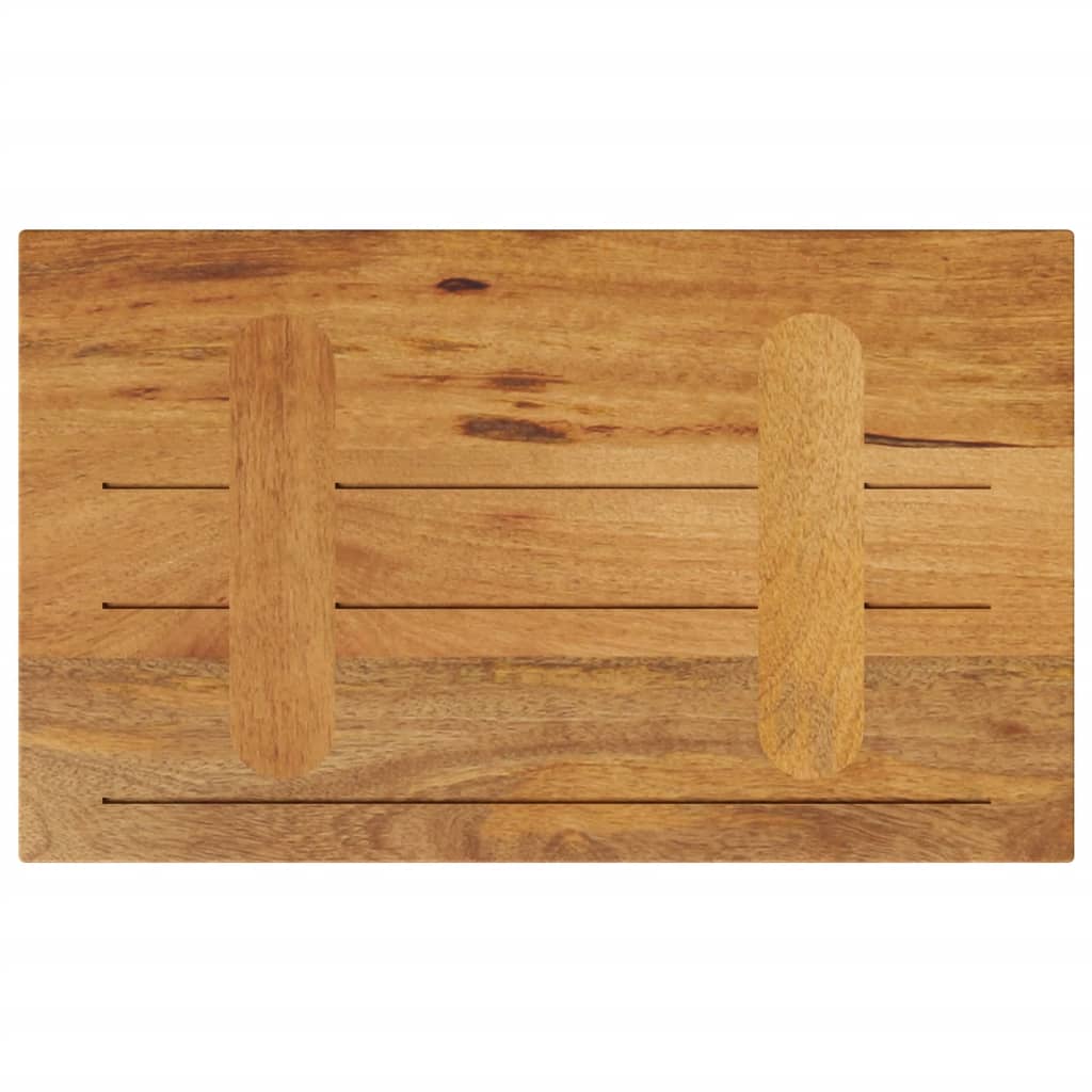 Dessus de table 60x30x3,8 cm rectangulaire bois massif manguier - XIOS