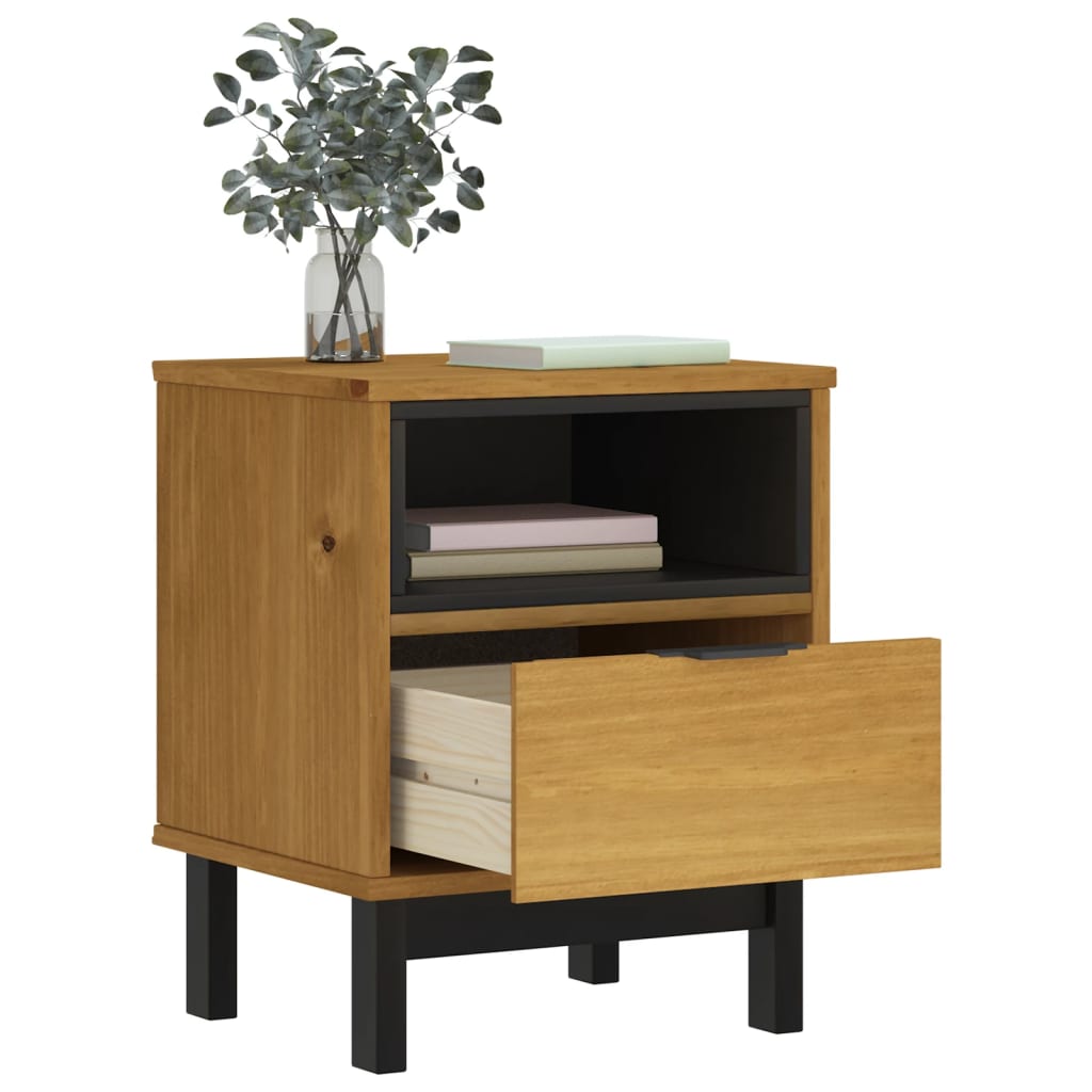 Table de chevet FLAM 40x35x50 cm bois de pin massif - XIOS
