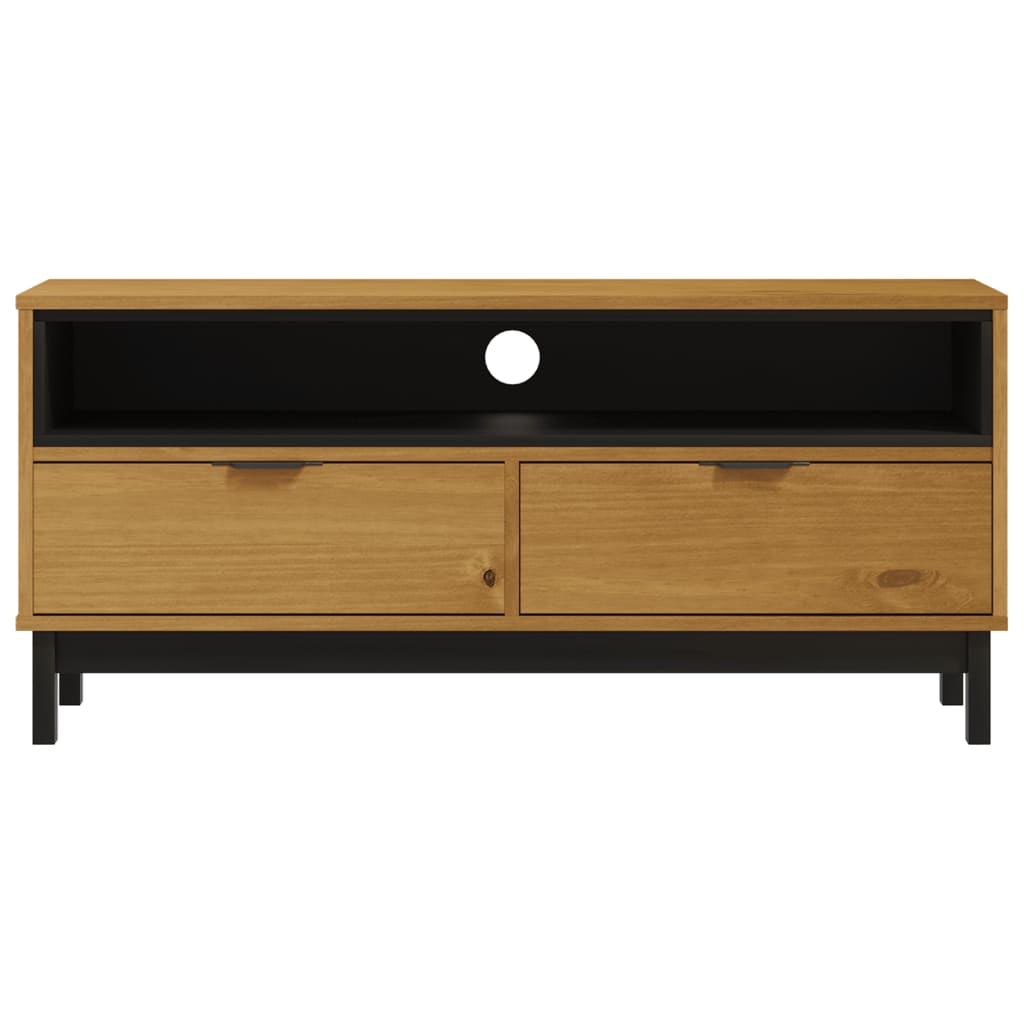 Meuble TV FLAM 110x40x50 cm bois massif de pin Meubles TV vidaXL   
