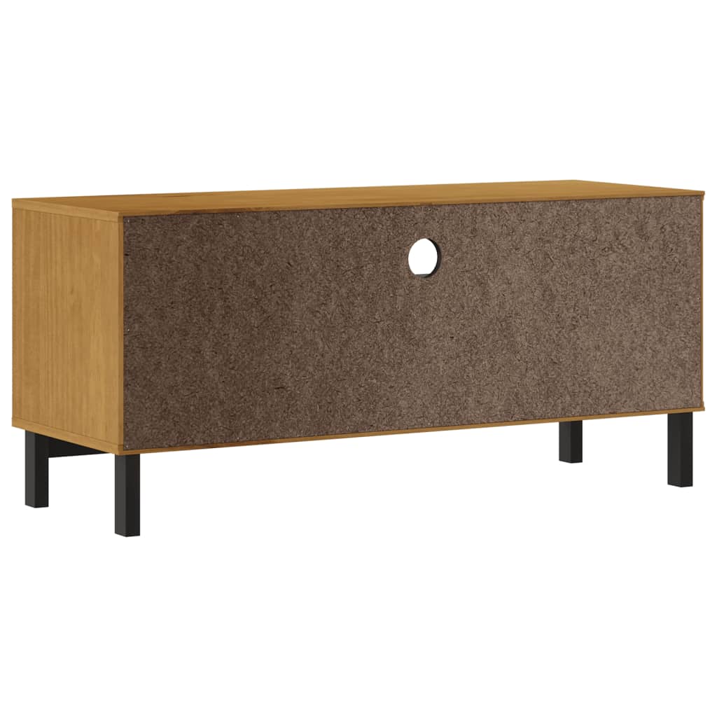 Meuble TV FLAM 110x40x50 cm bois massif de pin Meubles TV vidaXL   
