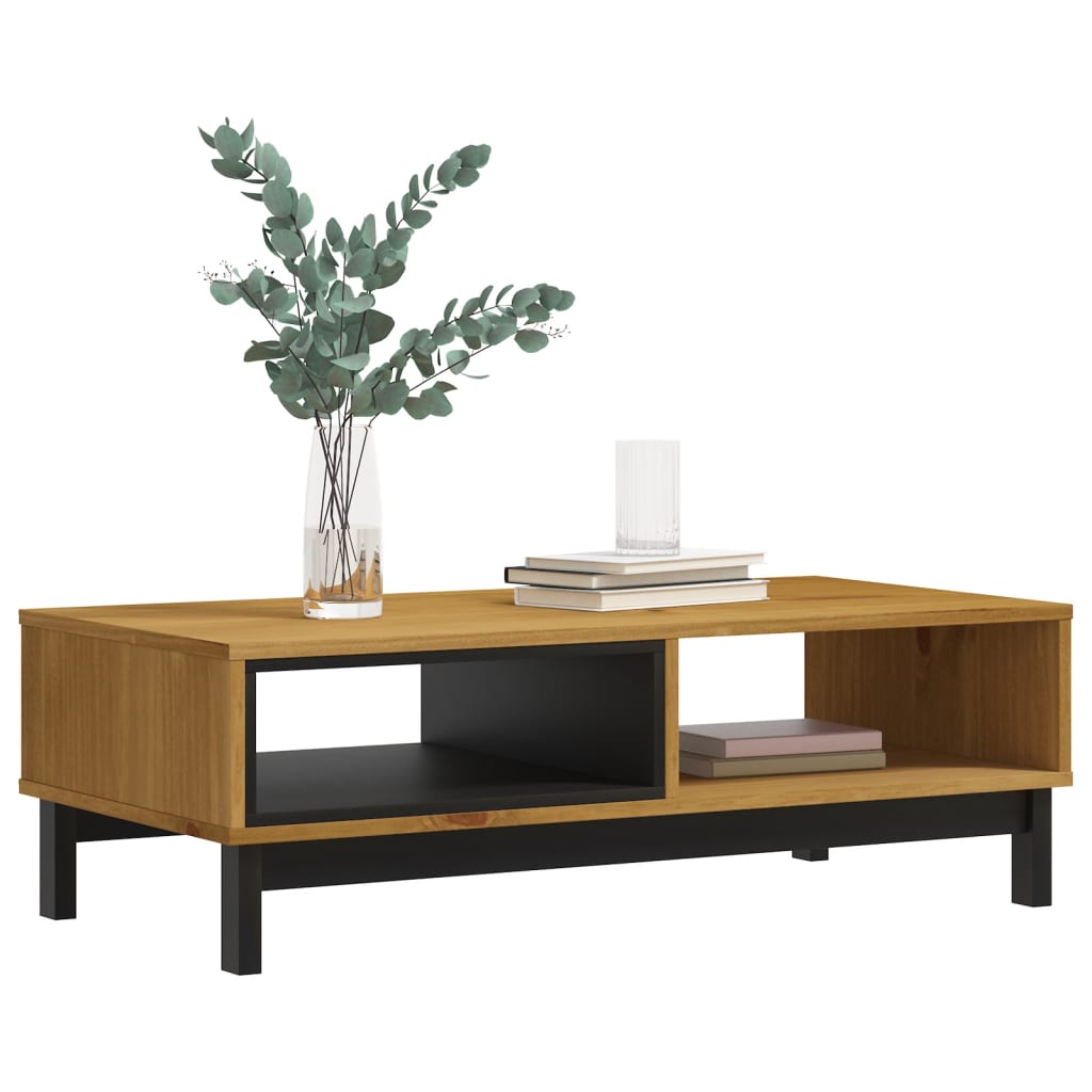 Table basse FLAM 100x50x32,5 cm bois de pin massif - XIOS