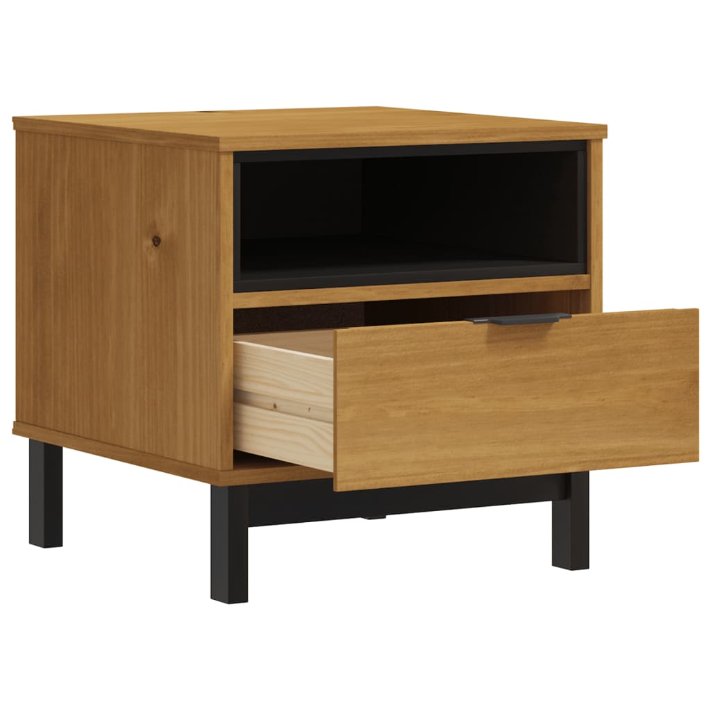 Table d'appoint FLAM 50x50x50 cm bois de pin massif - XIOS
