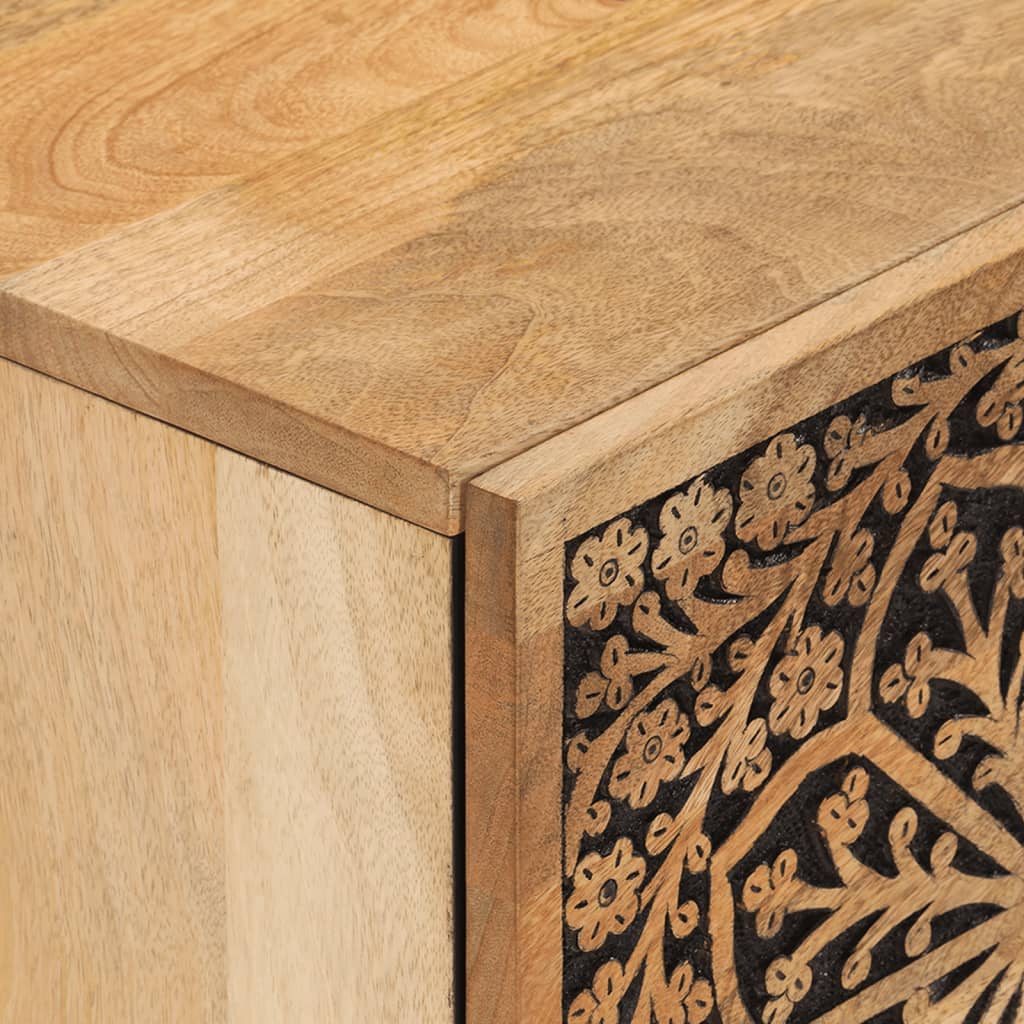 Table de chevet 40x33x46 cm Bois de manguier solide - XIOS