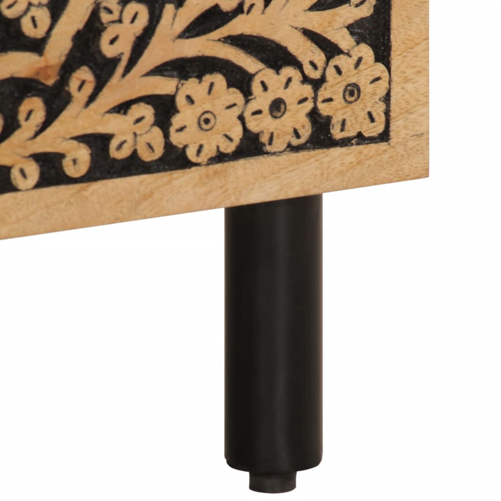 Table de chevet 40x33x46 cm Bois de manguier solide - XIOS