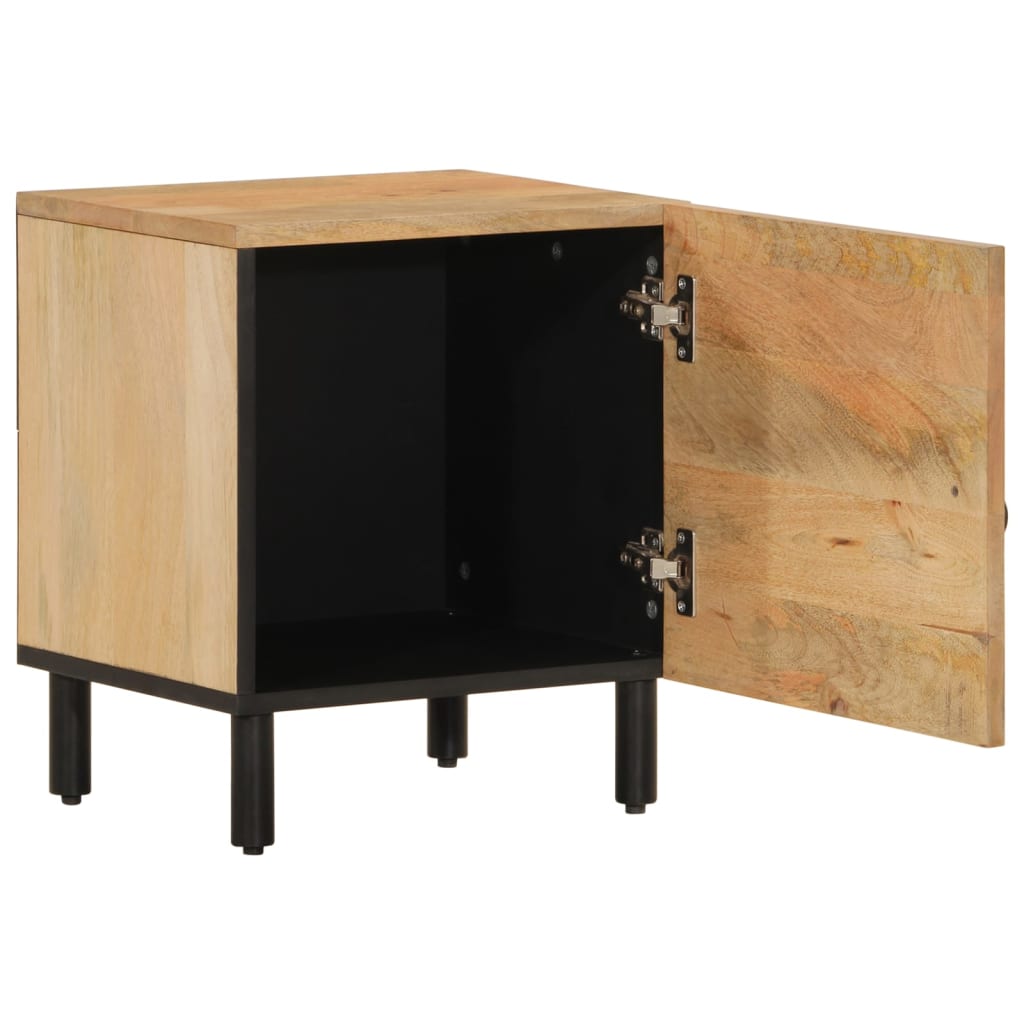 Tables de chevet 2 pcs 40x33x46 cm Bois de manguier solide - XIOS