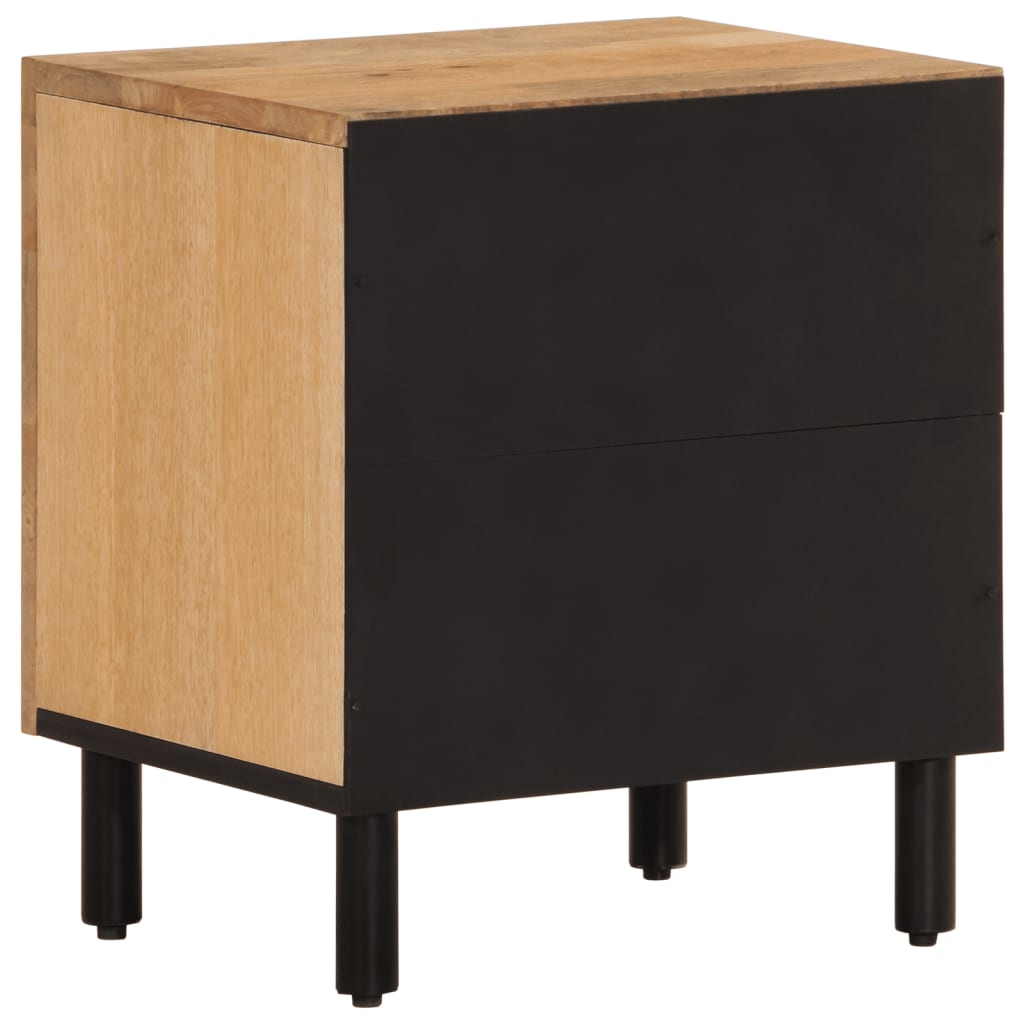 Tables de chevet 2 pcs 40x33x46 cm Bois de manguier solide - XIOS