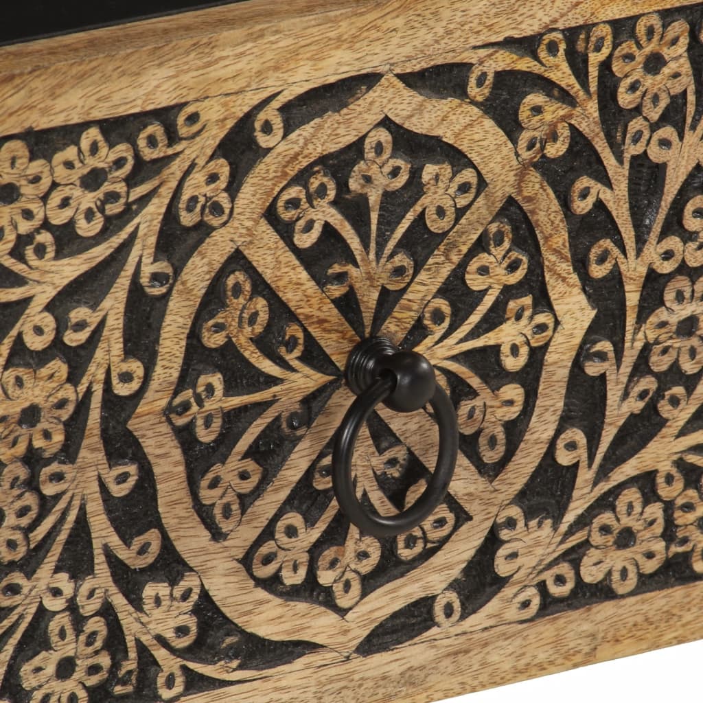 Meuble TV 70x33x46 cm Bois massif de manguier Meubles TV vidaXL   