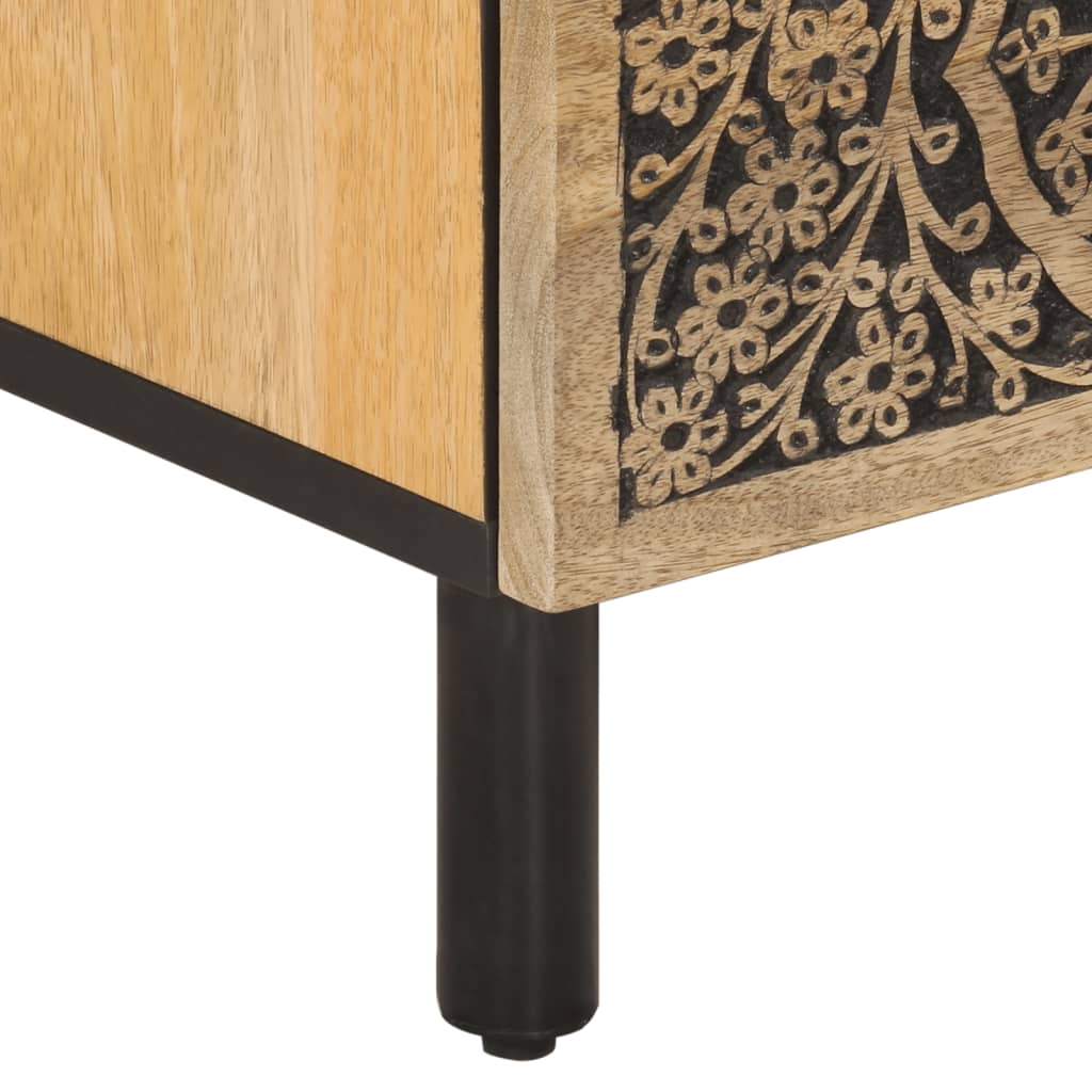 Meuble TV 70x33x46 cm Bois massif de manguier Meubles TV vidaXL   