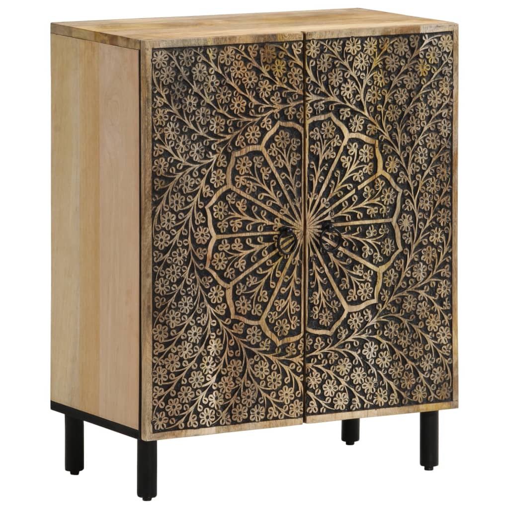 Armoire latérale 60x33x75 cm bois massif de manguier - XIOS