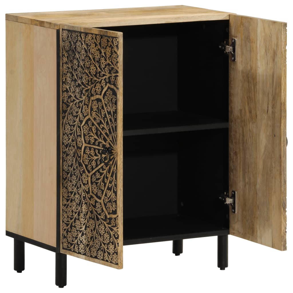 Armoire latérale 60x33x75 cm bois massif de manguier - XIOS
