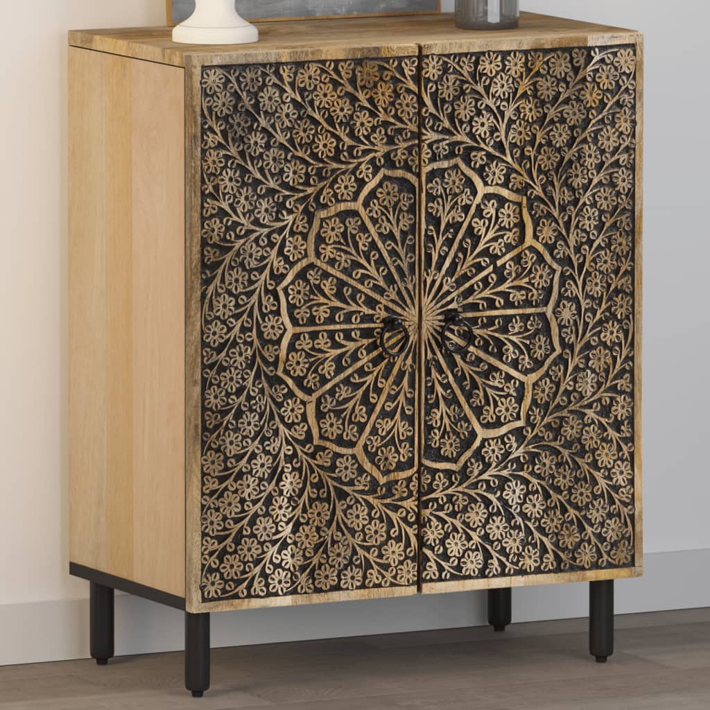 Armoire latérale 60x33x75 cm bois massif de manguier - XIOS