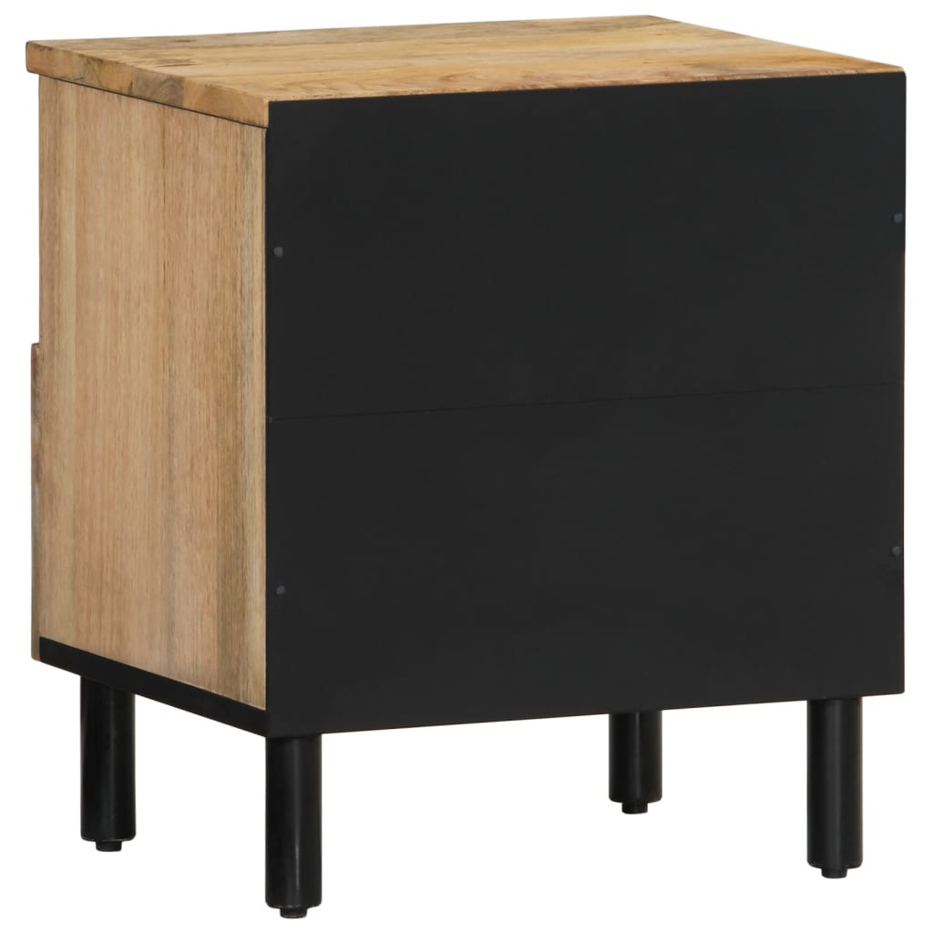 Table de chevet 40x33x46 cm Bois de manguier solide - XIOS