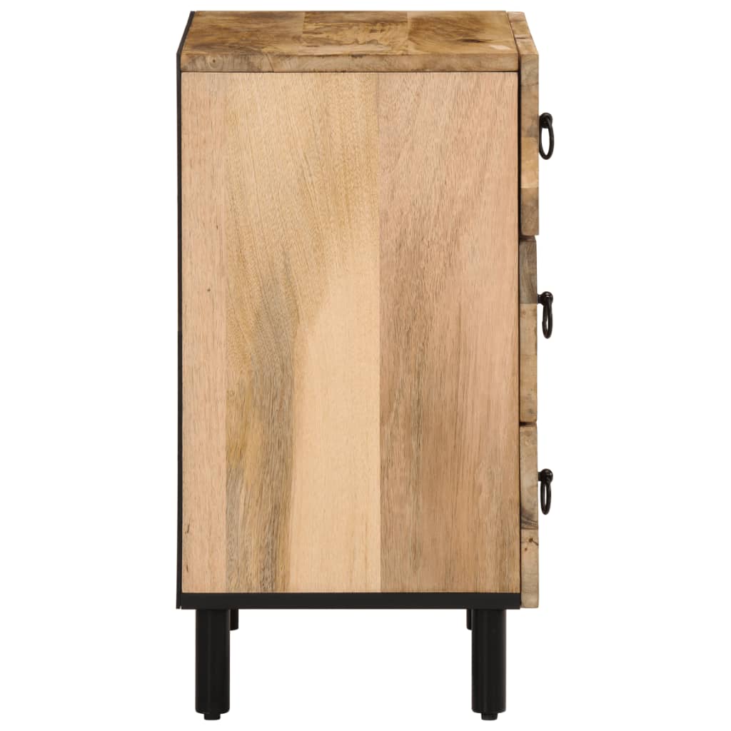 Table de chevet 50x33x60 cm bois de manguier massif - XIOS