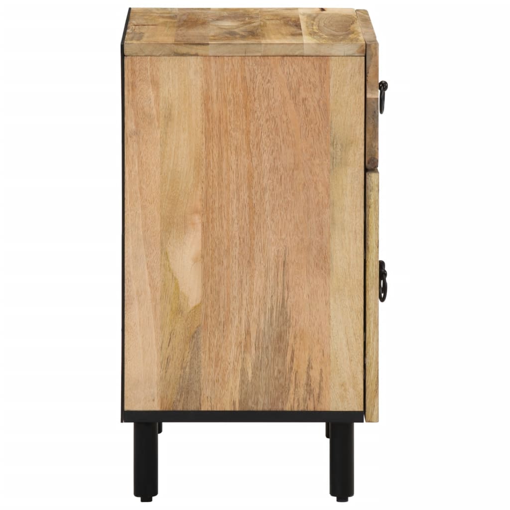 Table de chevet 50x33x60 cm bois de manguier massif - XIOS