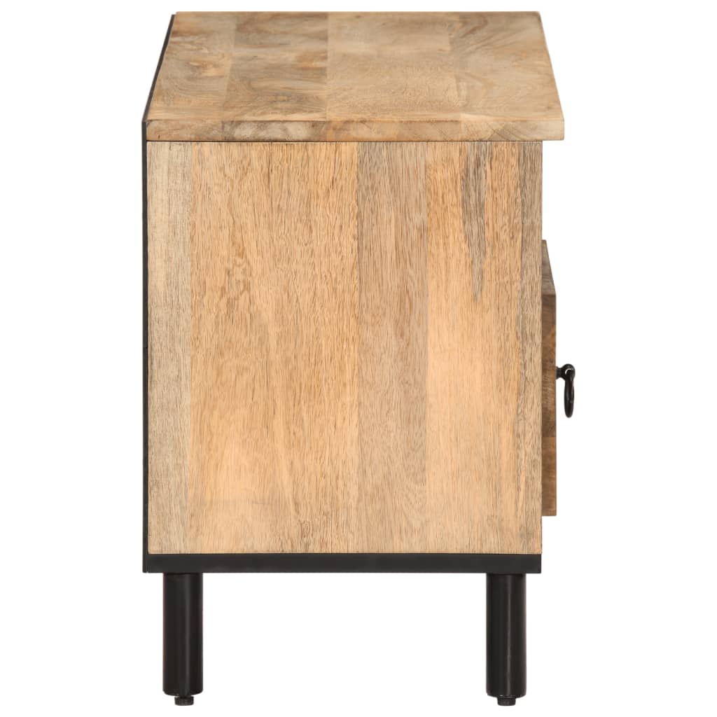 Meuble TV 100x33x46 cm bois massif de manguier - XIOS