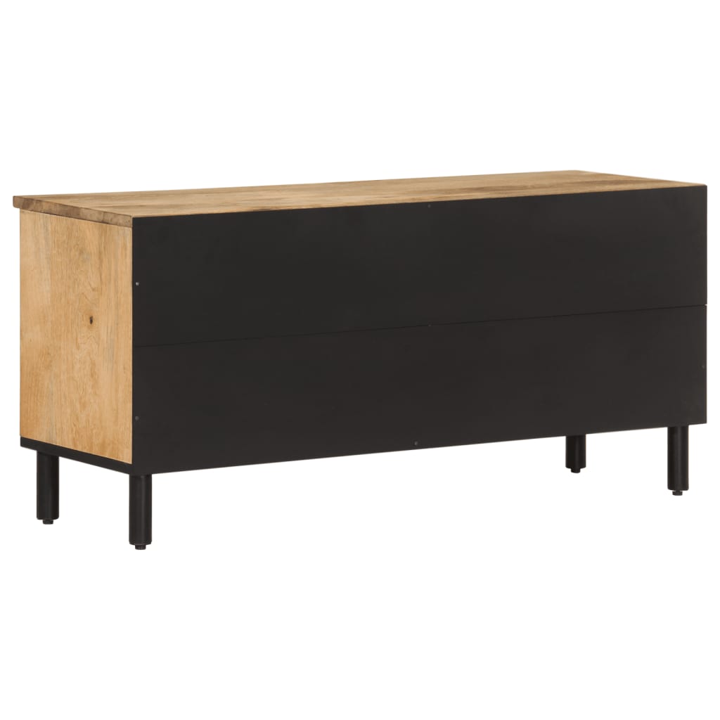 Meuble TV 100x33x46 cm bois massif de manguier - XIOS