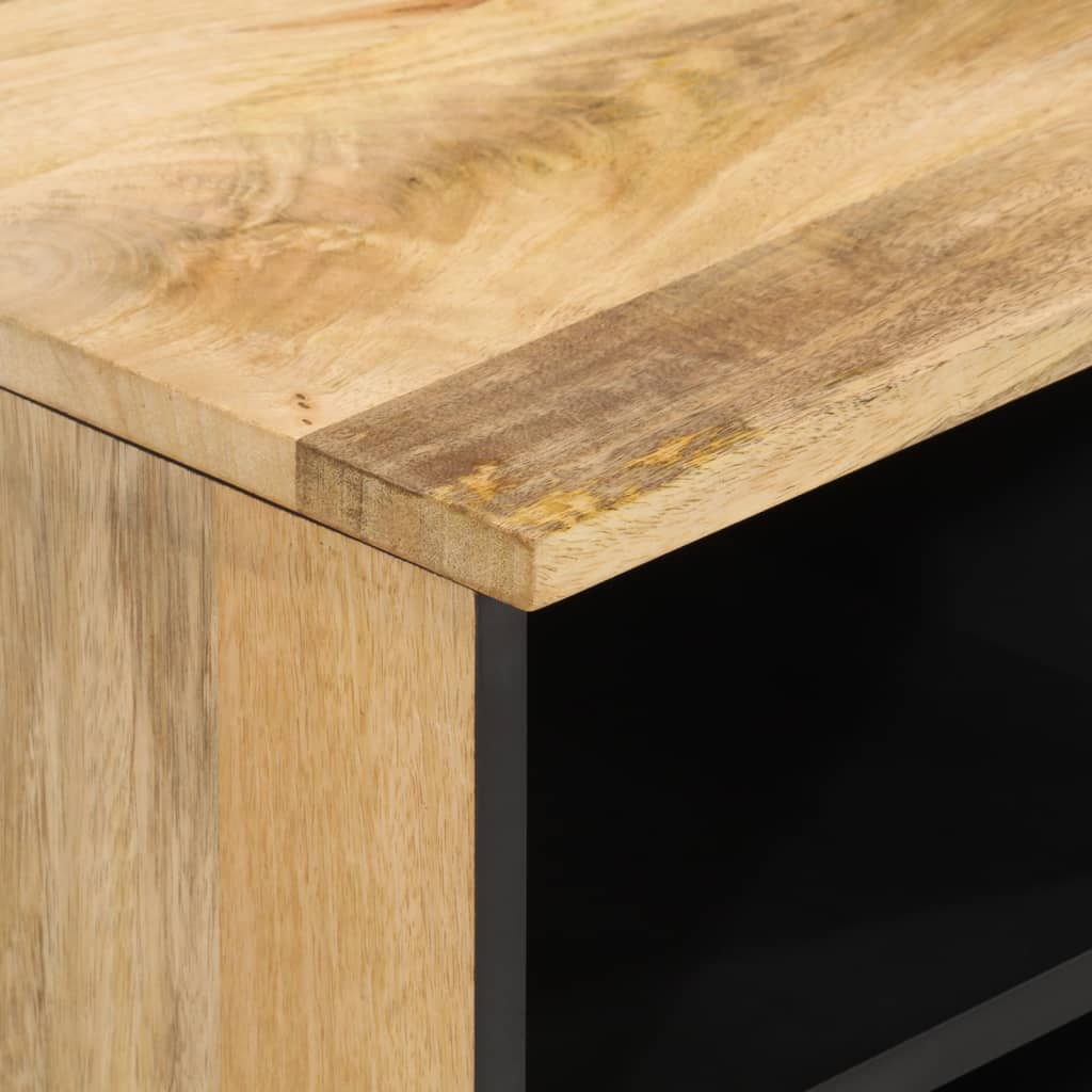 Meuble TV 100x33x46 cm bois massif de manguier - XIOS