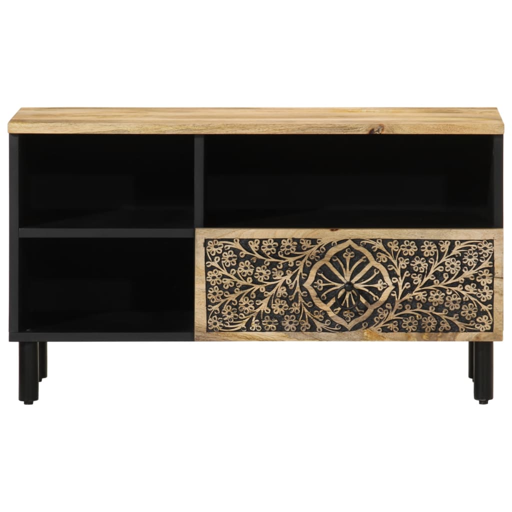 Meuble TV 80x33x46 cm bois massif de manguier - XIOS