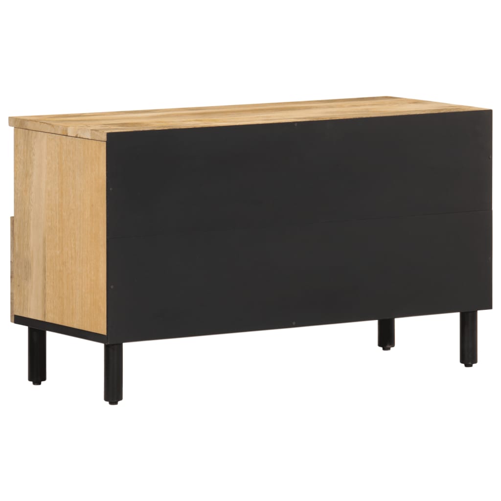 Meuble TV 80x33x46 cm bois massif de manguier - XIOS