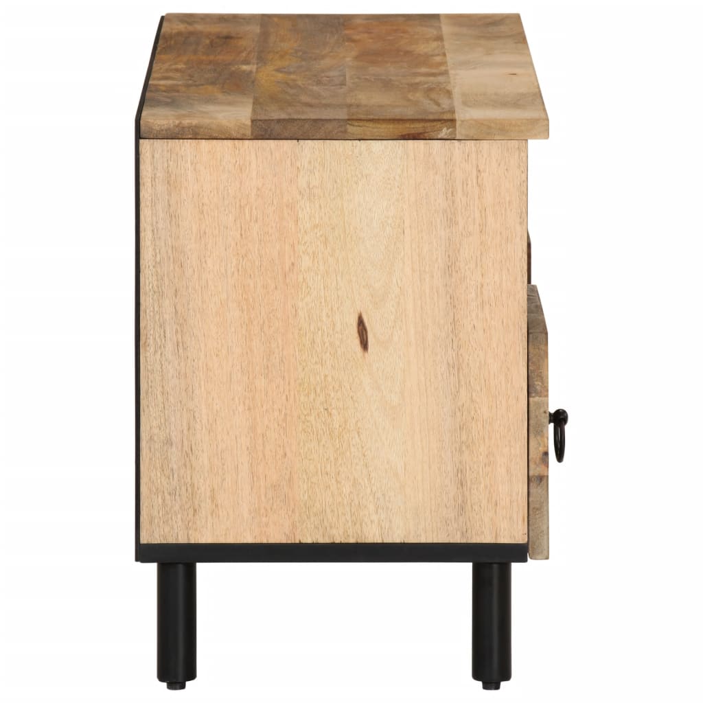 Meuble TV 100x33x46 cm bois massif de manguier - XIOS