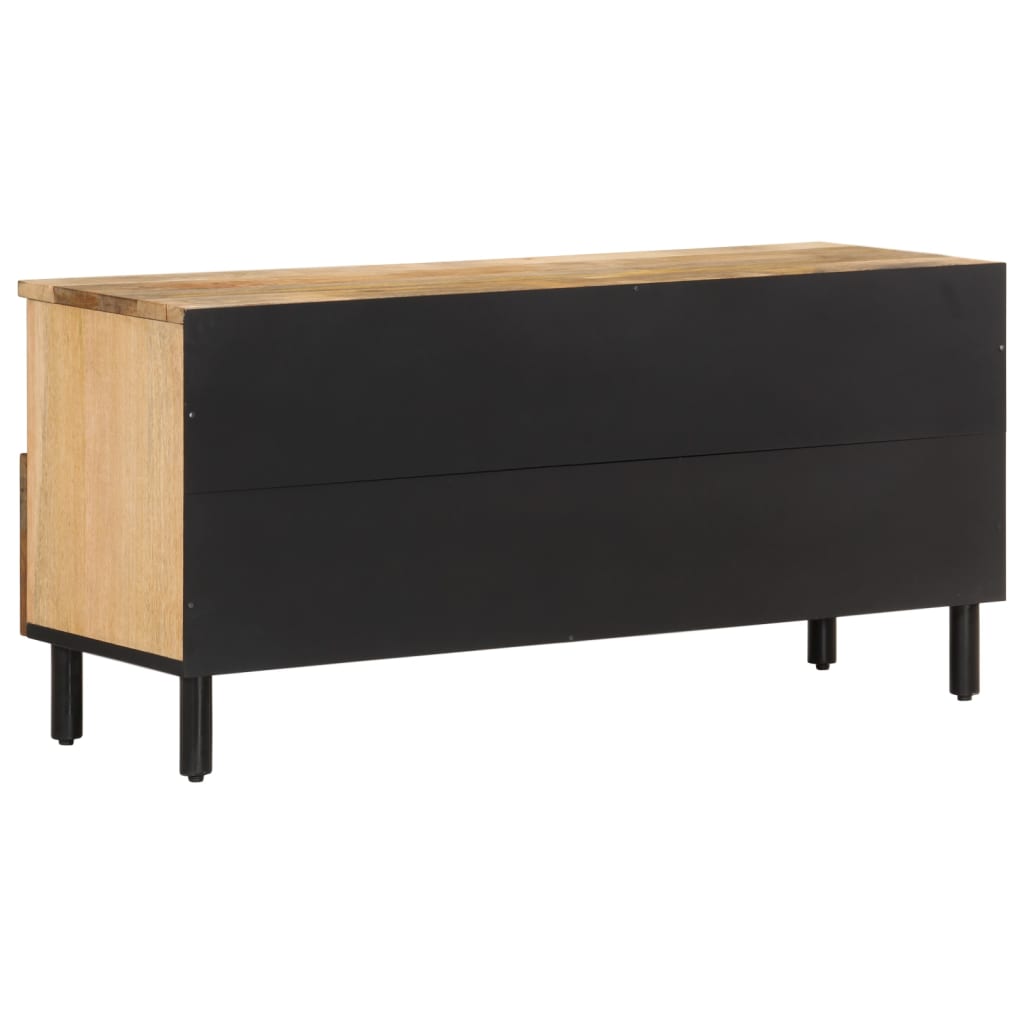 Meuble TV 100x33x46 cm bois massif de manguier - XIOS