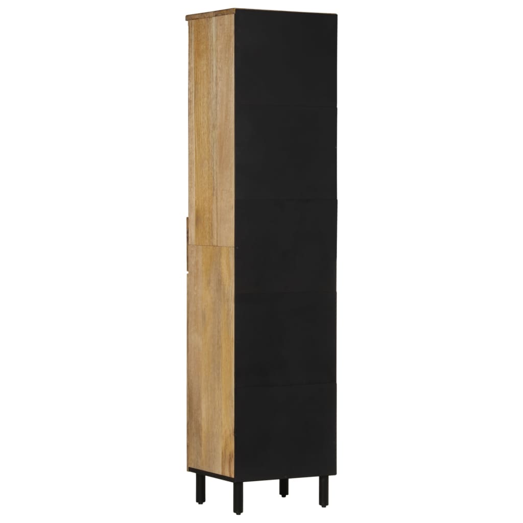 Armoire de salle de bain 38x33x160 cm bois massif de manguier - XIOS