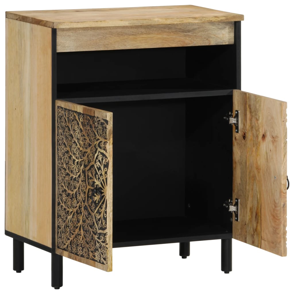 Armoire latérale 60x33x75 cm bois massif de manguier - XIOS