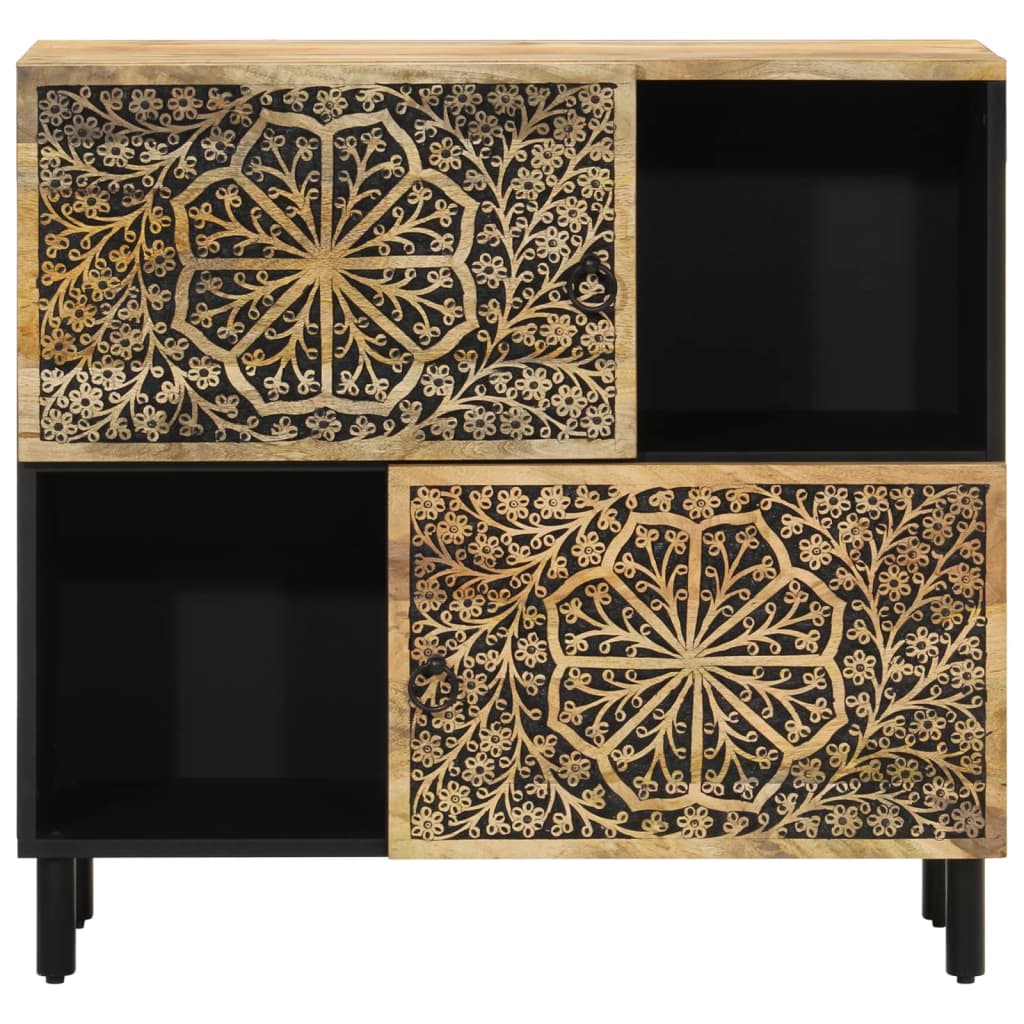 Armoire latérale 80x33x75 cm bois massif de manguier - XIOS