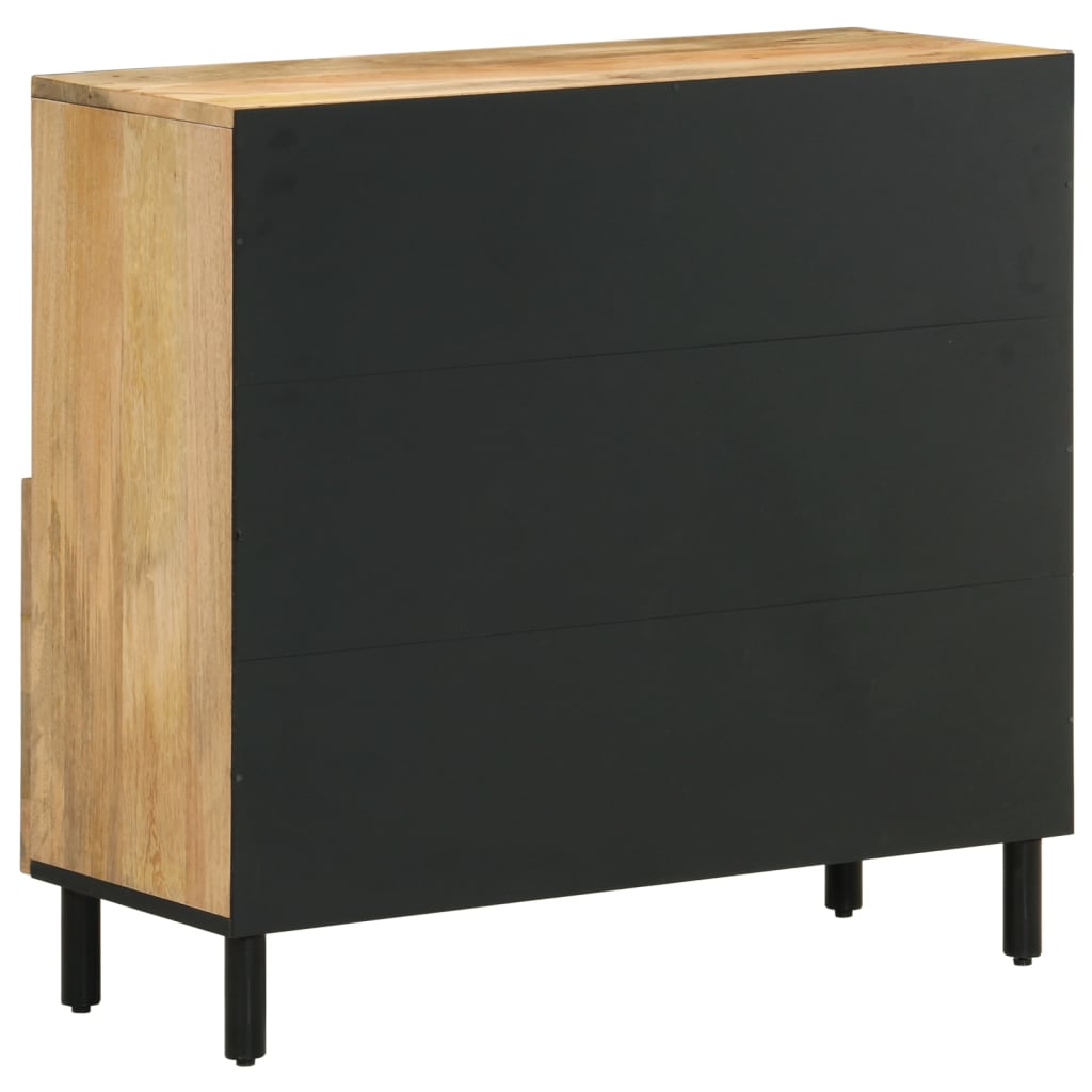 Armoire latérale 80x33x75 cm bois massif de manguier - XIOS