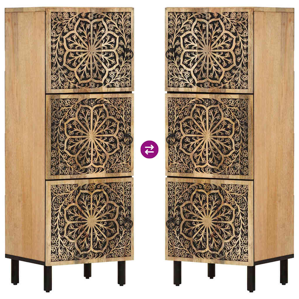Armoire latérale 40x33x110 cm bois massif de manguier - XIOS