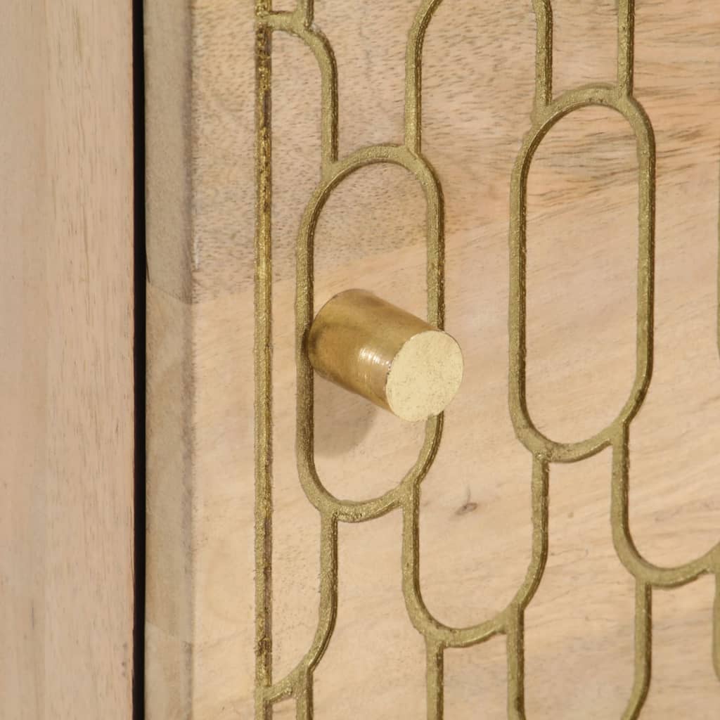 Tables de chevet 2 pcs 40x33x46 cm Bois de manguier solide