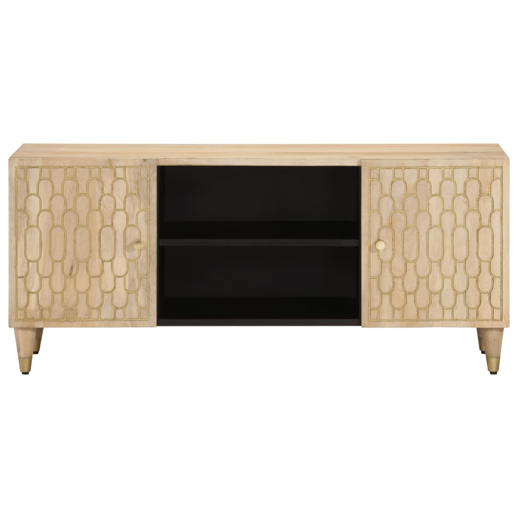 Meuble TV 105x33x46 cm Bois massif de manguier - XIOS