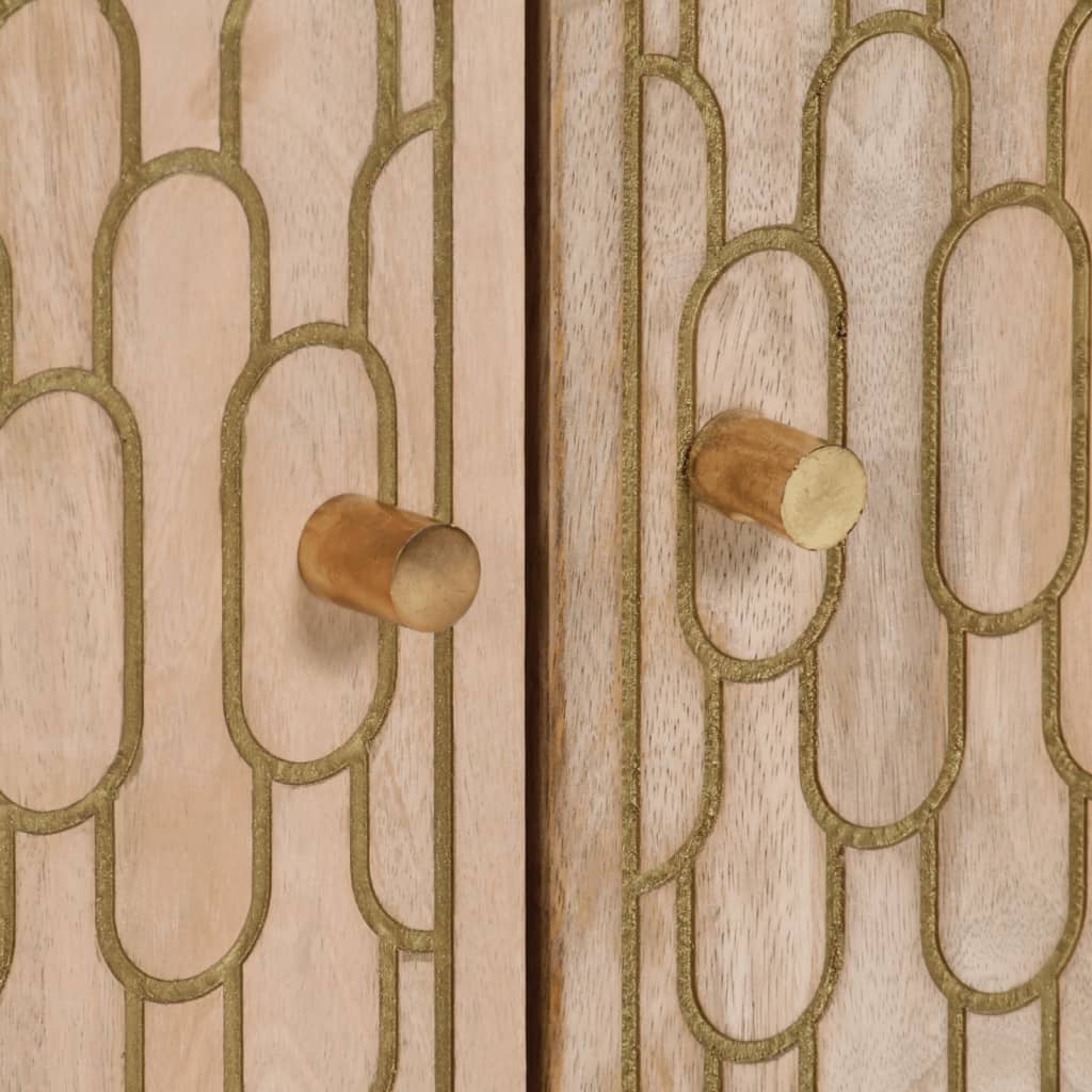 Armoire latérale 60x33x75 cm bois massif de manguier - XIOS