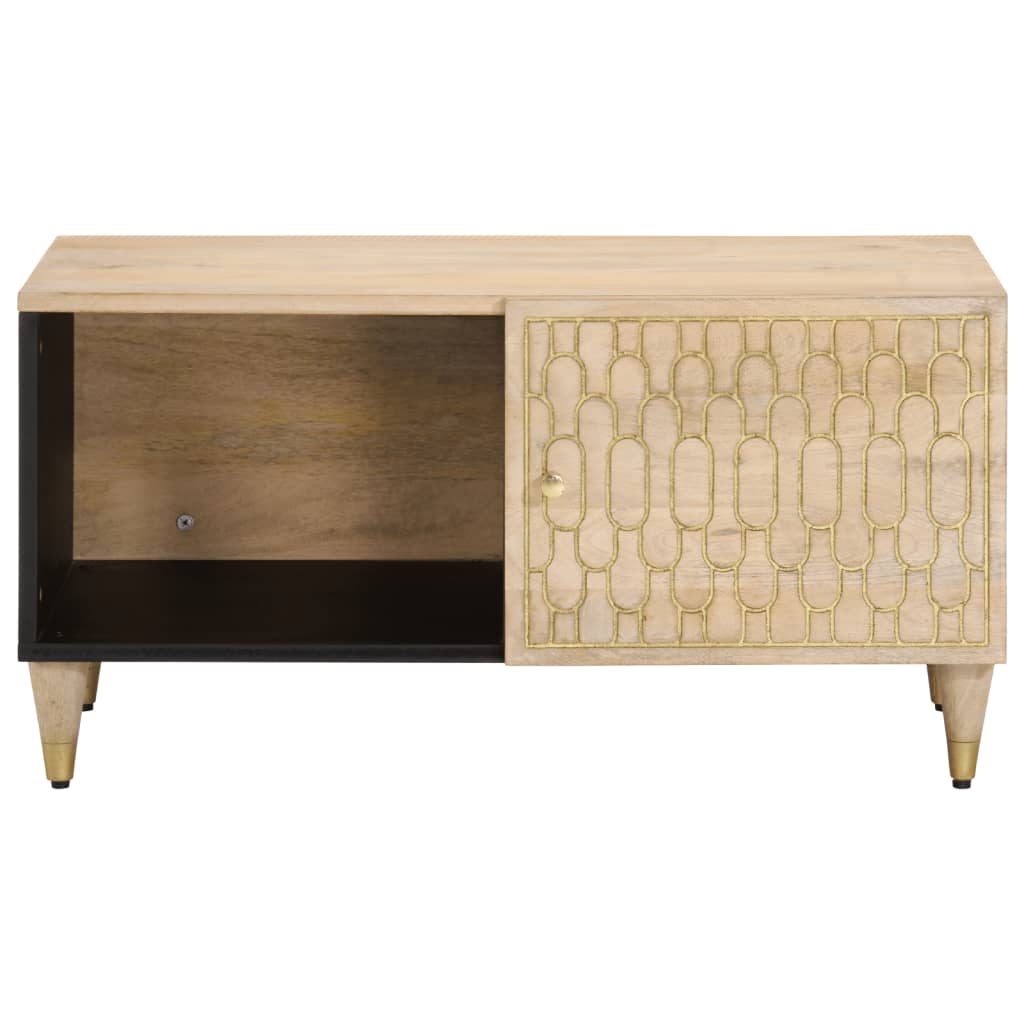Table basse 80x50x40 cm bois de manguier massif - XIOS