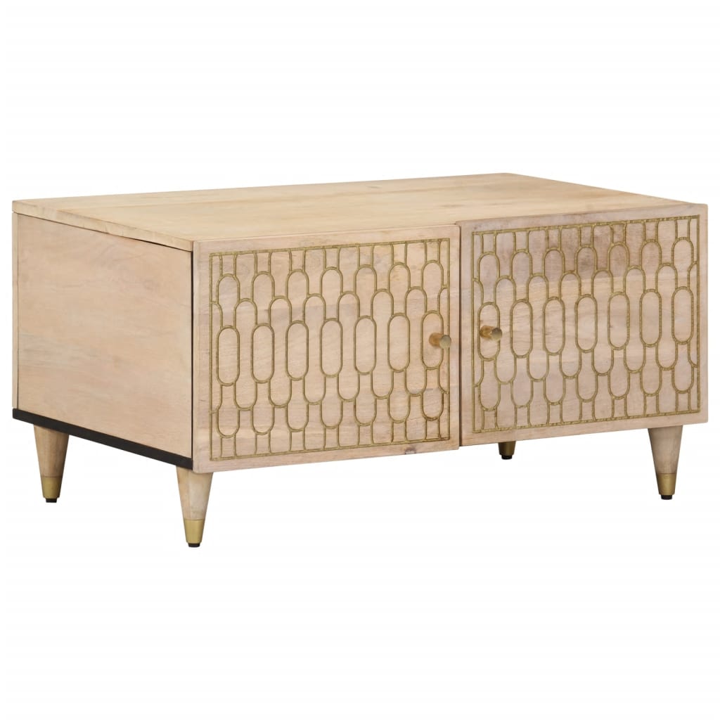 Table basse 80x50x40 cm bois de manguier massif - XIOS