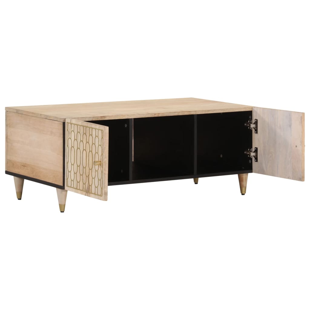 Table basse 100x54x40 cm bois de manguier massif - XIOS