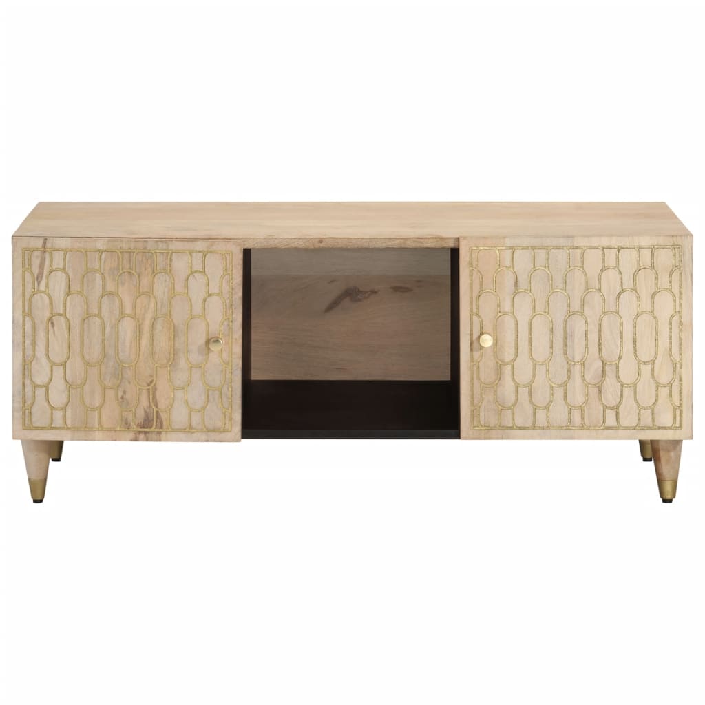Table basse 100x54x40 cm bois de manguier massif - XIOS