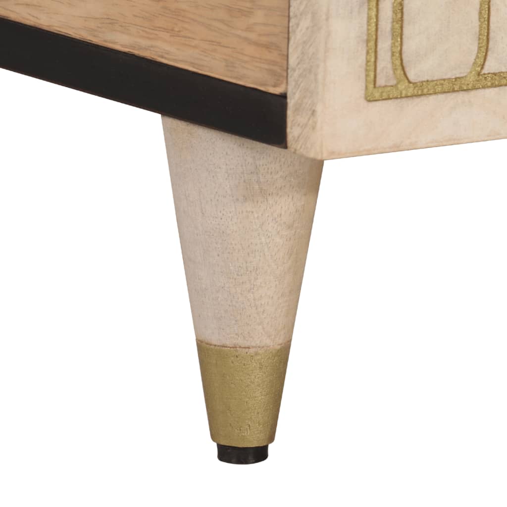 Table basse 100x54x40 cm bois de manguier massif - XIOS
