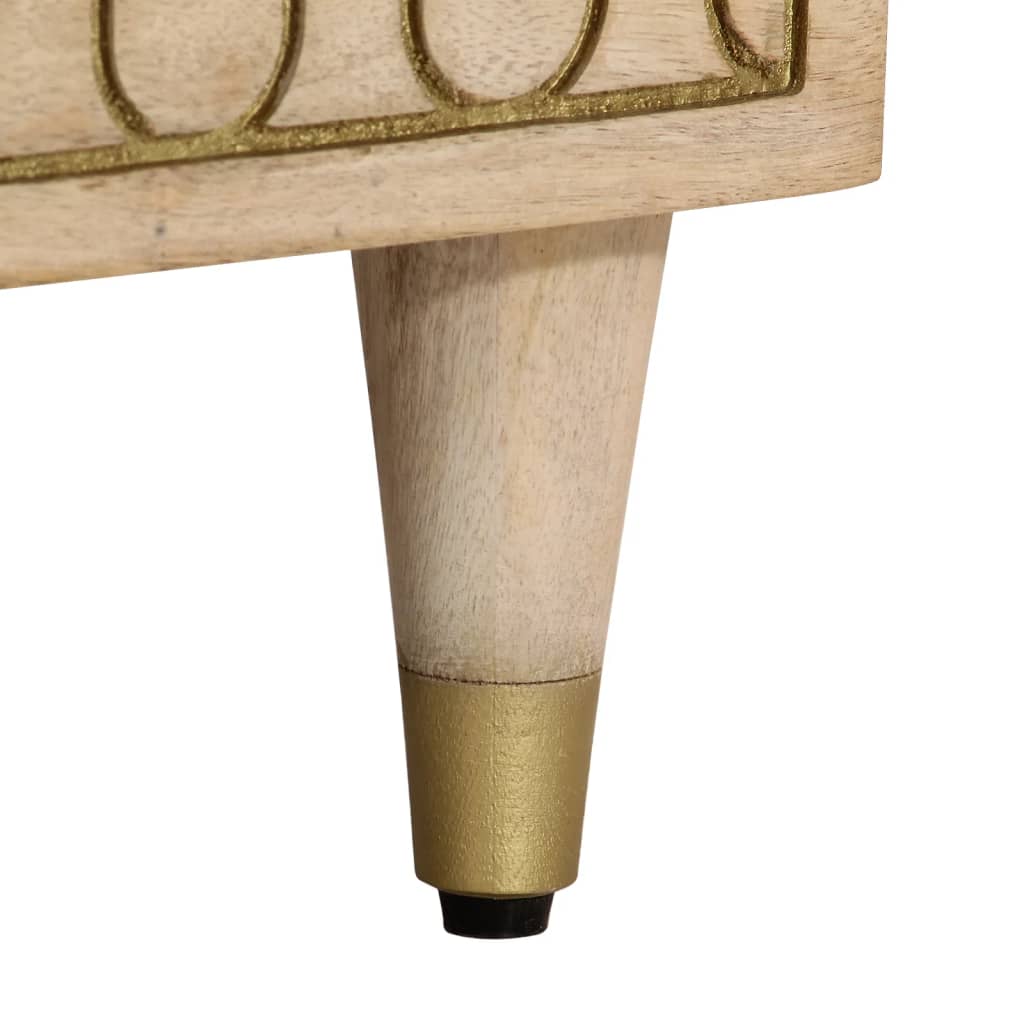 Table basse 80x54x40 cm bois de manguier massif - XIOS