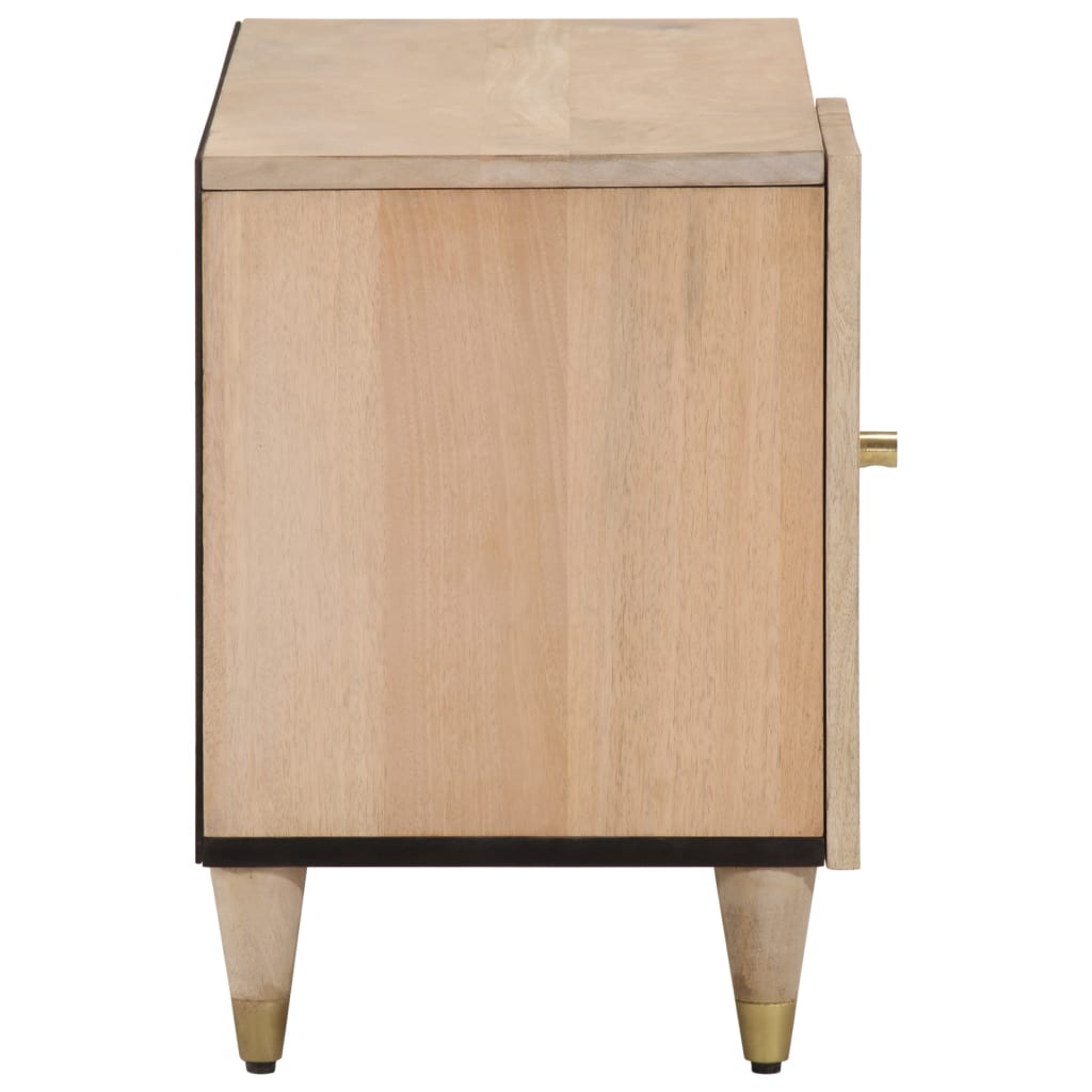Meuble TV 80x31x46 cm bois massif de manguier Meubles TV vidaXL   