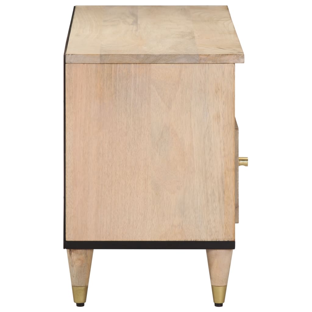 Meuble TV 100x33x46 cm bois massif de manguier - XIOS