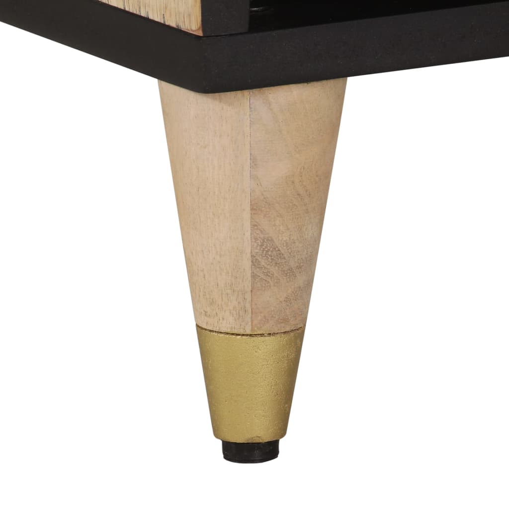 Meuble TV 100x33x46 cm bois massif de manguier - XIOS