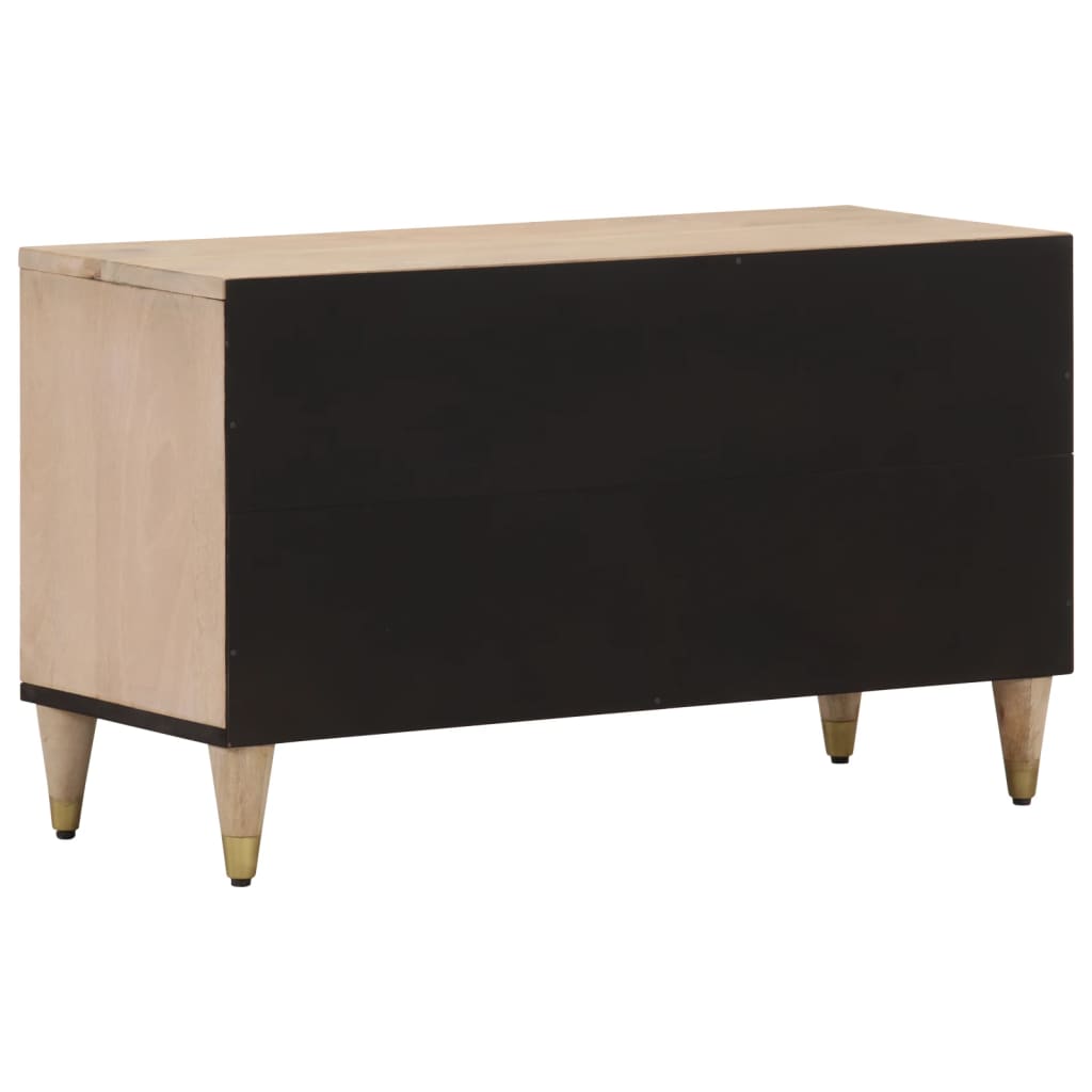 Meuble TV 80x33x46 cm bois massif de manguier - XIOS