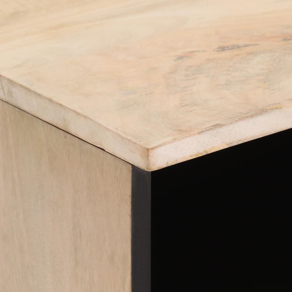 Meuble TV 80x33x46 cm bois massif de manguier - XIOS