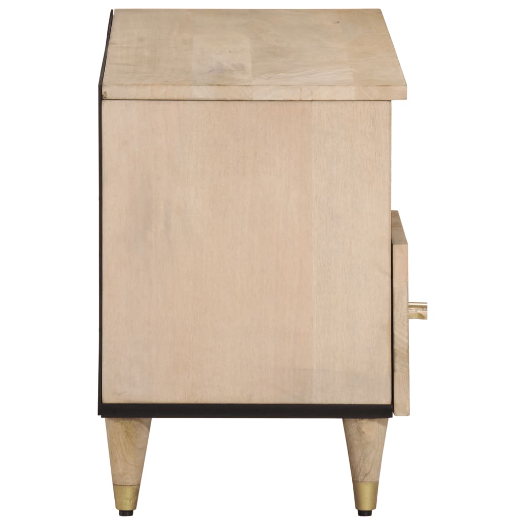 Meuble TV 100x33x46 cm bois massif de manguier - XIOS