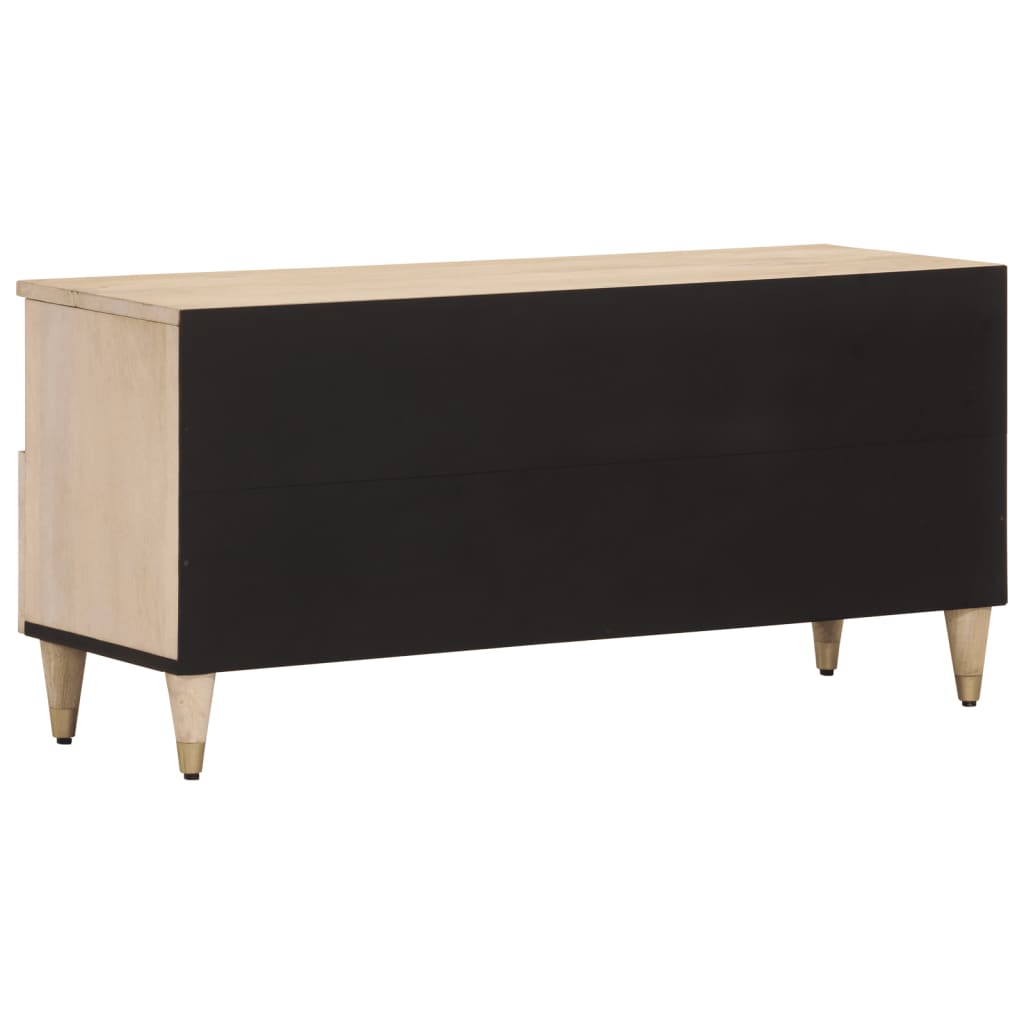 Meuble TV 100x33x46 cm bois massif de manguier - XIOS