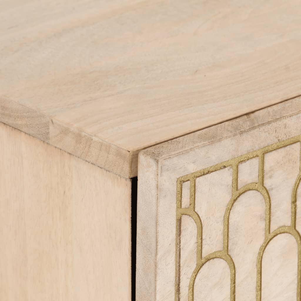 Armoire latérale 40x33x75 cm bois massif de manguier - XIOS