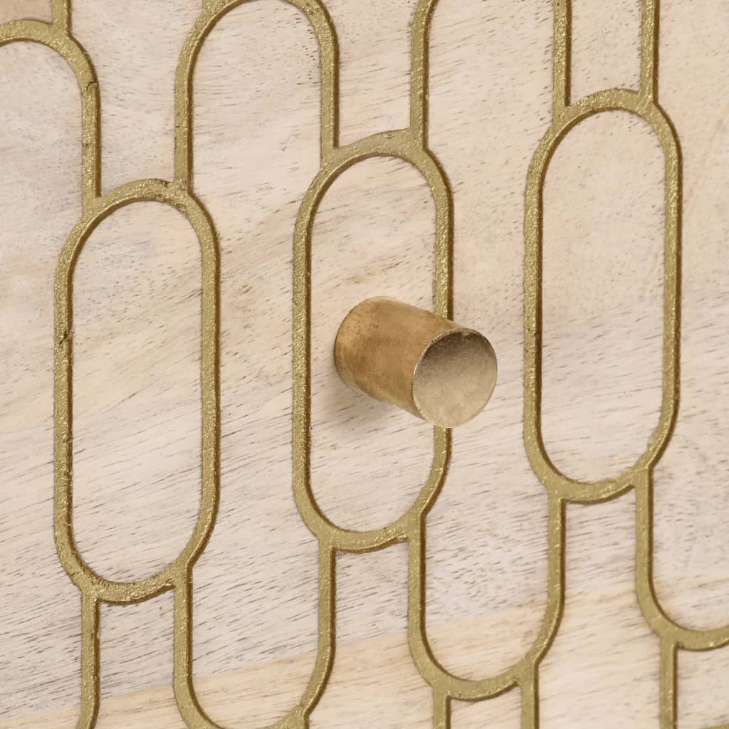 Armoire latérale 40x33x75 cm bois massif de manguier - XIOS